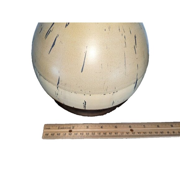 Chunky Stoneware Vase Jug 10" – Rustic Modern Pottery Decor Tan Black - Picture 3 of 7